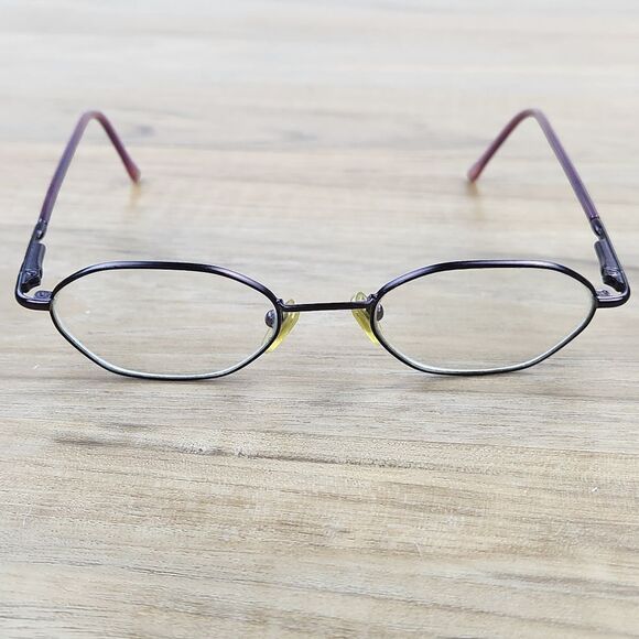 💜Vintage Guess Lightweight Wire Rimmed Eyeglasses & Hardshell Case - Picture 7 of 11